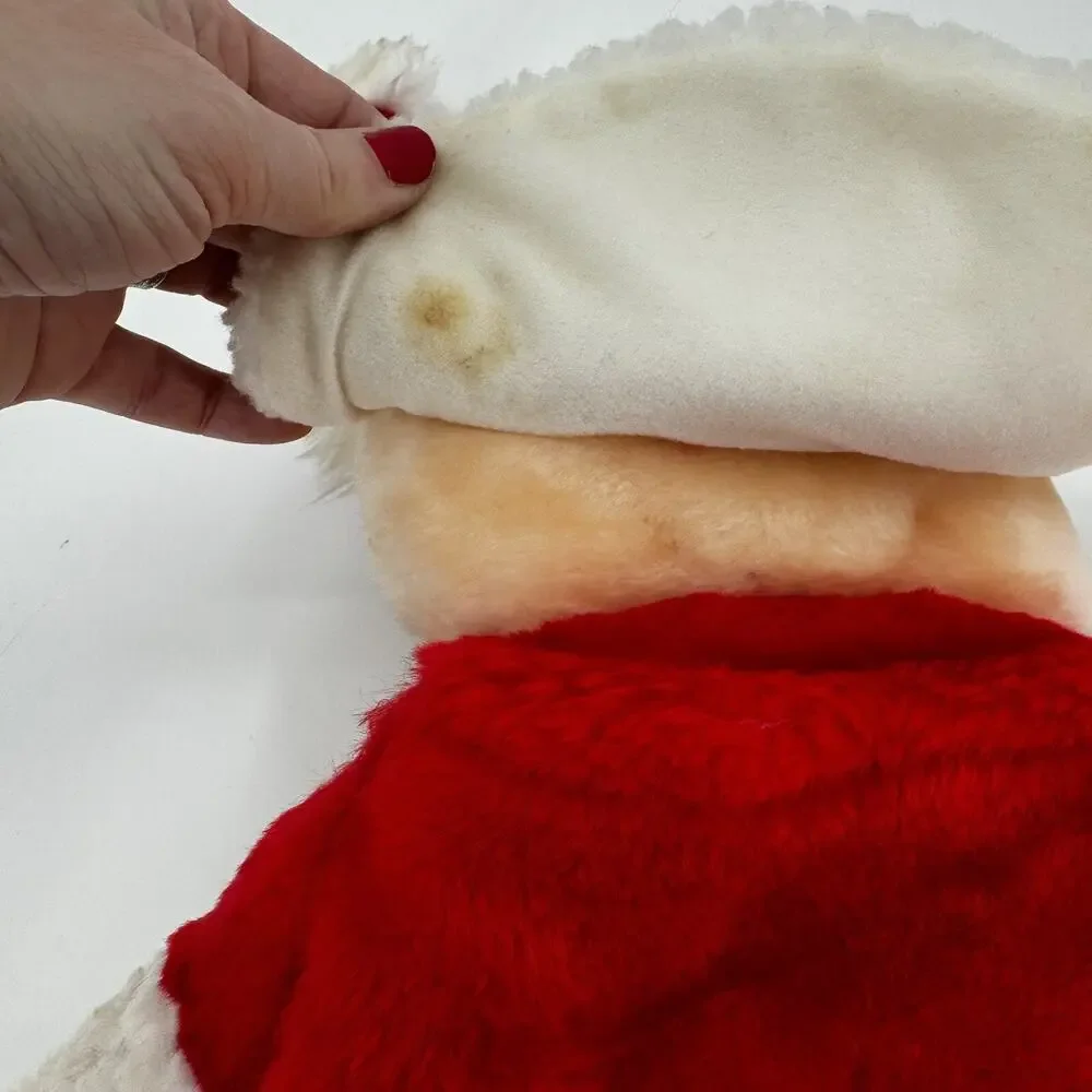 3D Santa Stocking Vintage 1988 Made by Fairview Christmas Decor